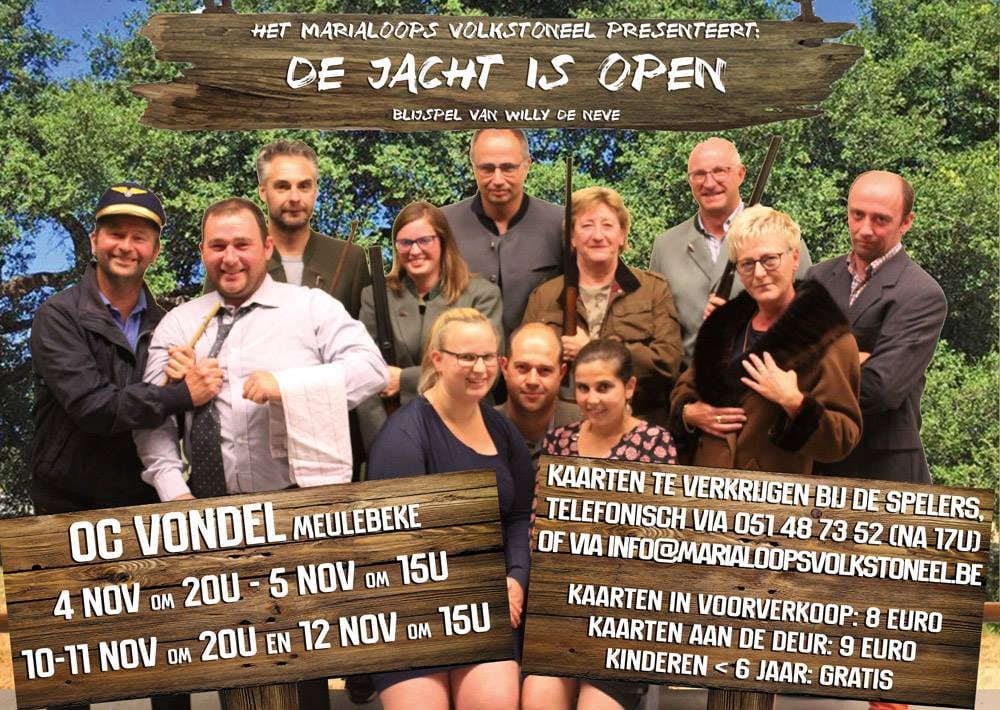 Affiche De jacht is open