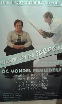 Affiche Het reglement van een serpent