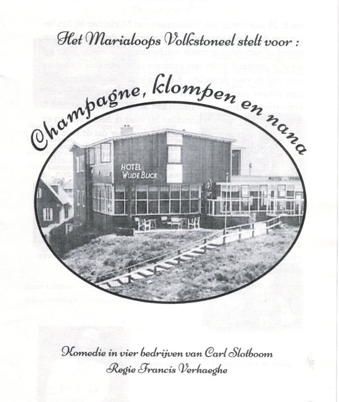 Affiche Champagne, klompen en nan