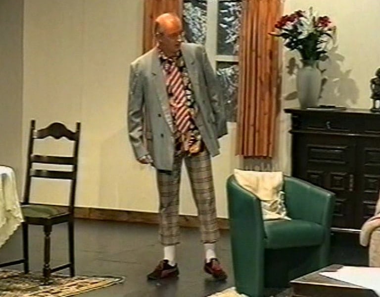 Affiche Zwart schaap, witte lammetjes